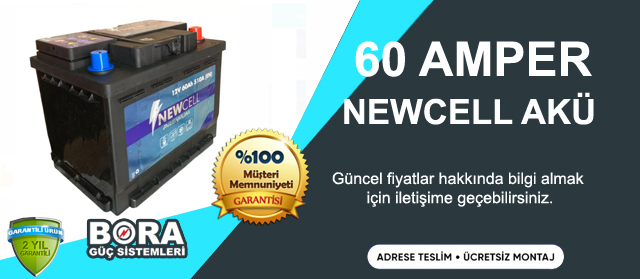 60 amper akü newcell