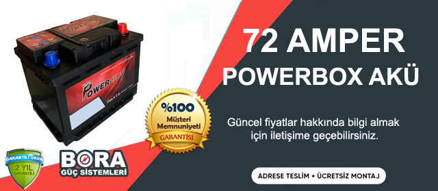 powerbox 72 amper akü