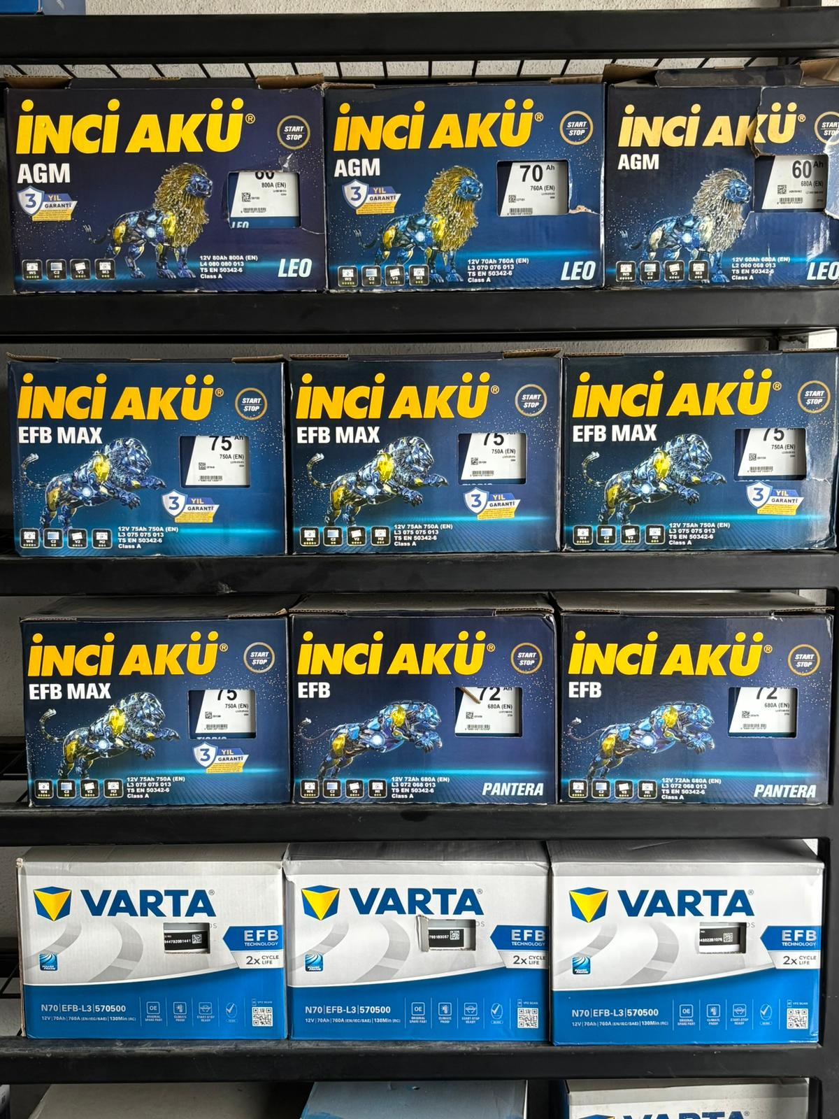 Yüksek Kapasiteli Akü